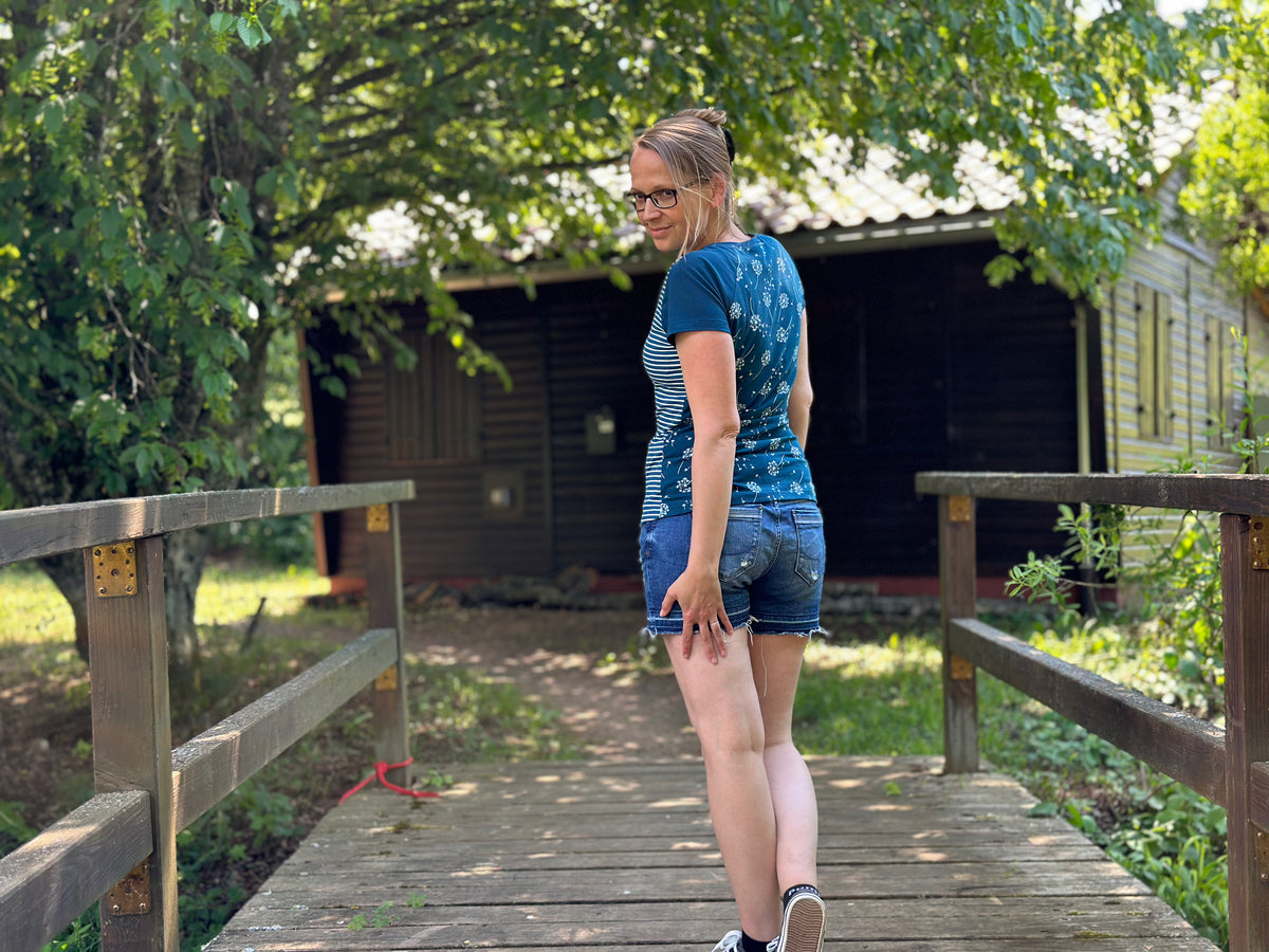 Kullerbytta - Basic Shirt mit besonderer Ärmellösung Gr. 30-50