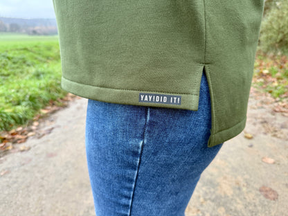 Isbris - Oversized Raglan cropped Pulli