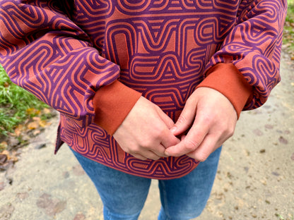 Isbris - Oversized Raglan cropped Pulli