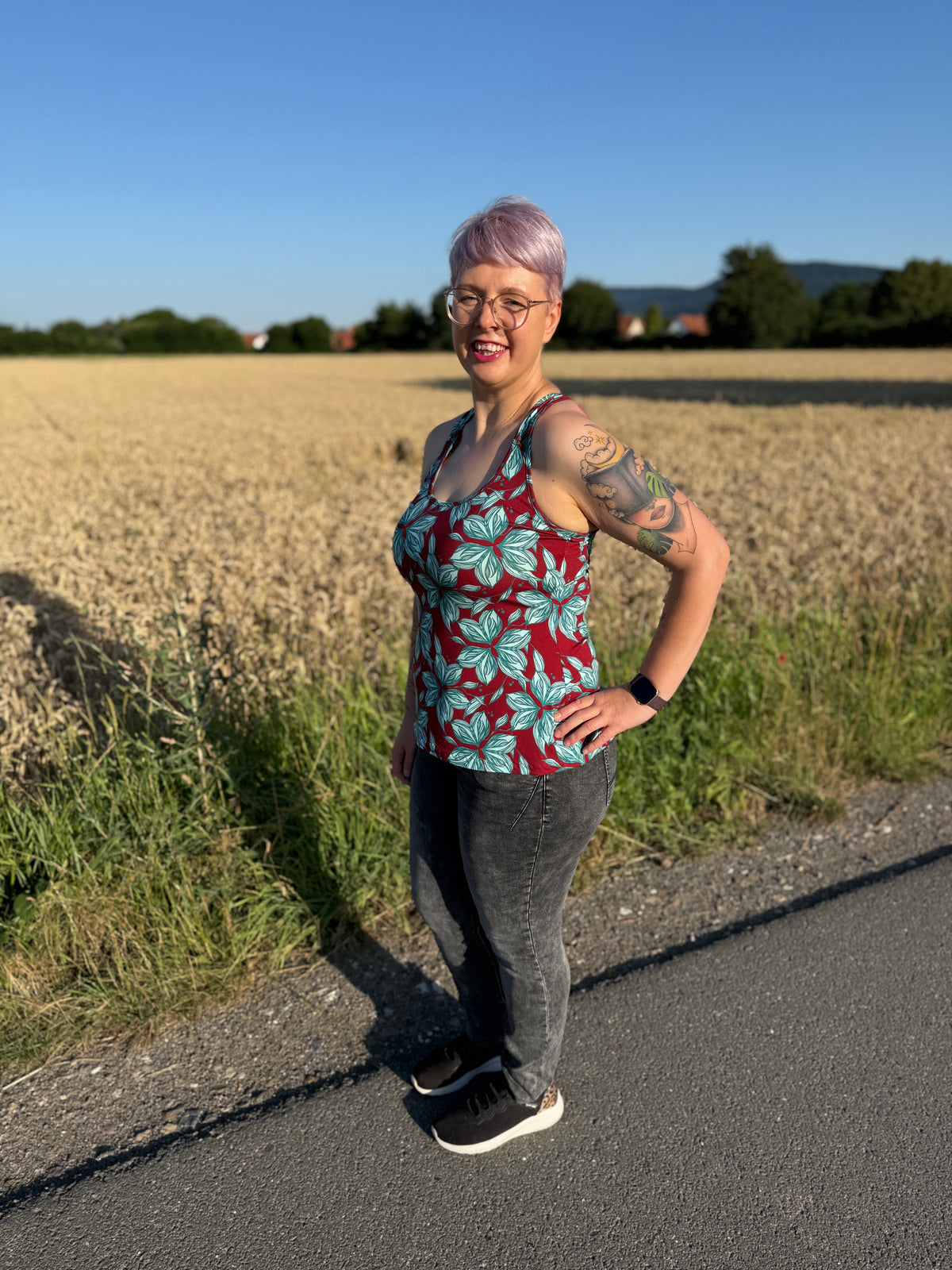 Sommarbris - körpernahes Top mit Racerback
