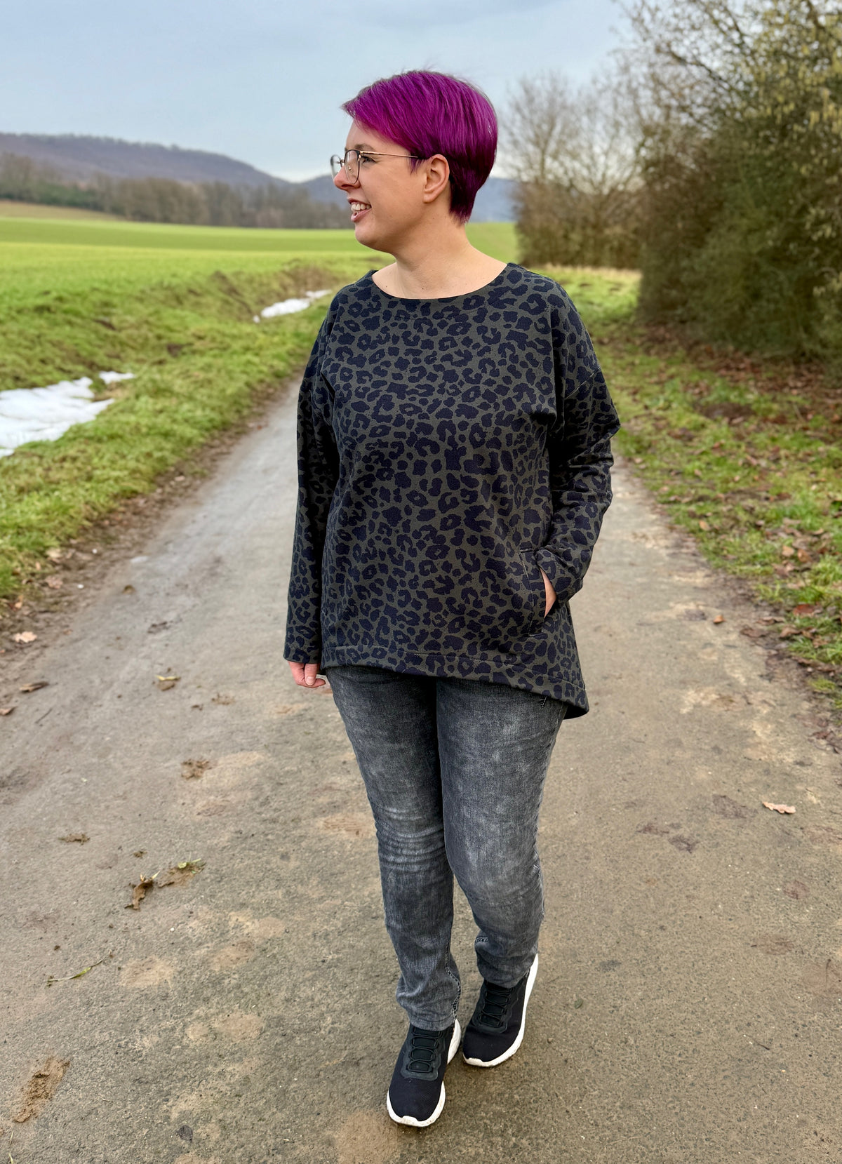 Skymning - Oversized Hoodiekleid &amp; Longpulli