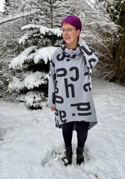 Skymning - Oversized Hoodiekleid & Longpulli