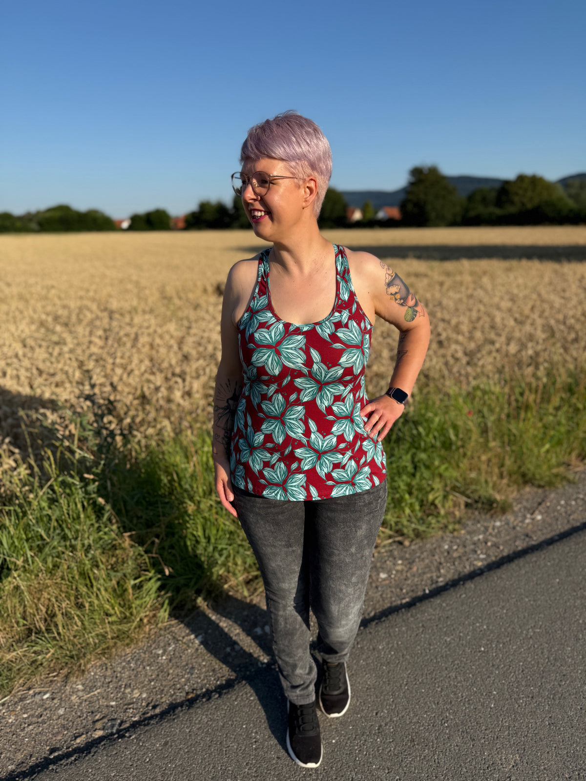 Sommarbris - körpernahes Top mit Racerback
