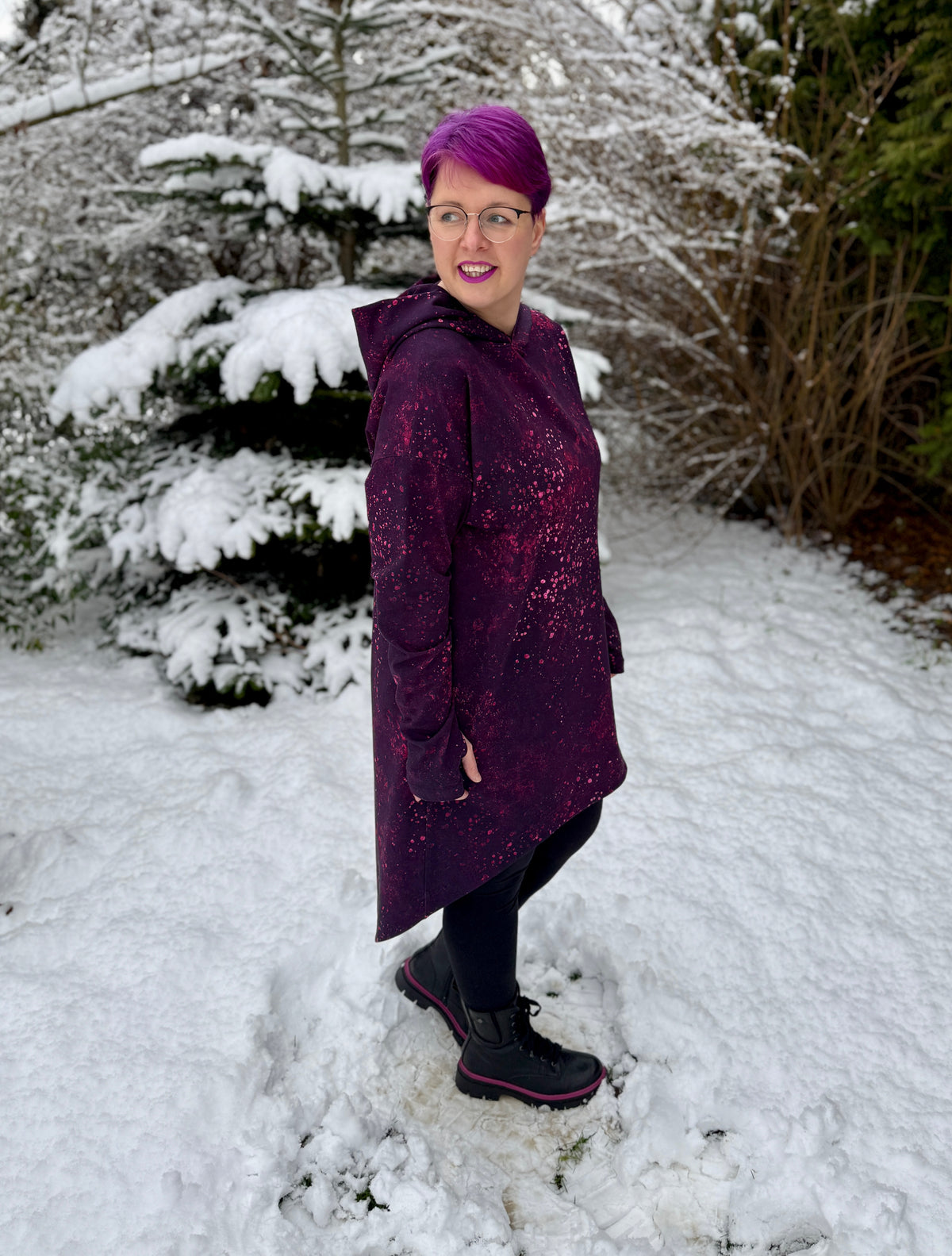 Skymning - Oversized Hoodiekleid &amp; Longpulli