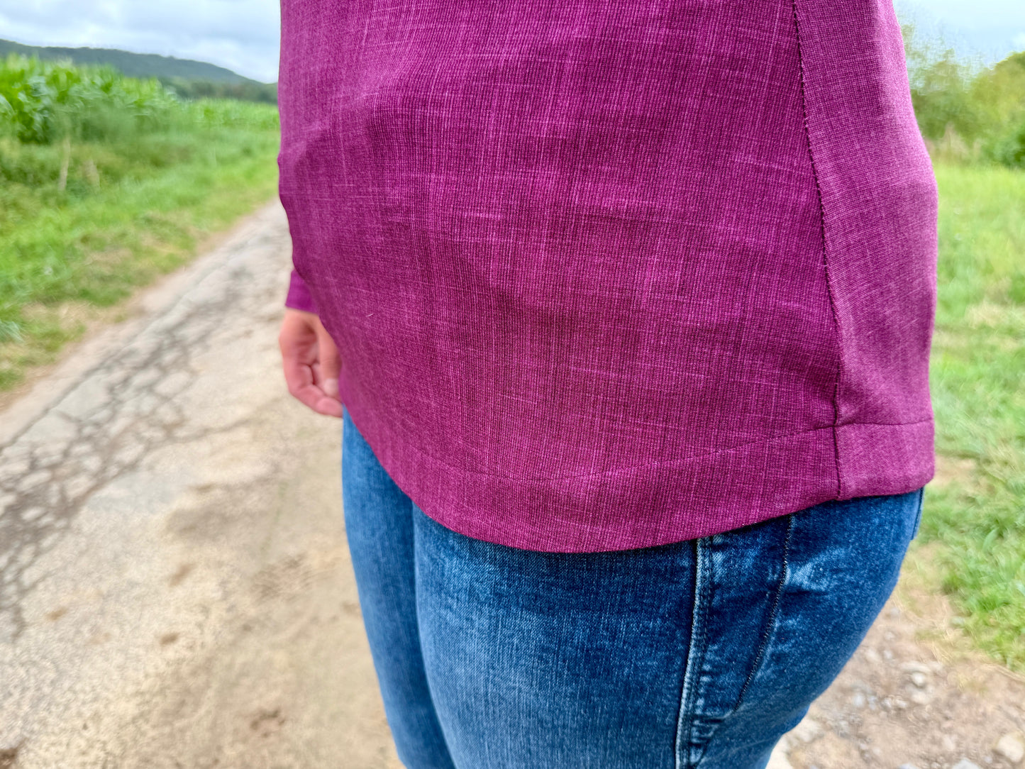 Glädja - körpernahes  Shirt mit U-Boot Ausschnitt Gr. 30-50