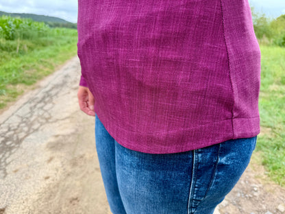 Glädja - körpernahes  Shirt mit U-Boot Ausschnitt Gr. 30-50