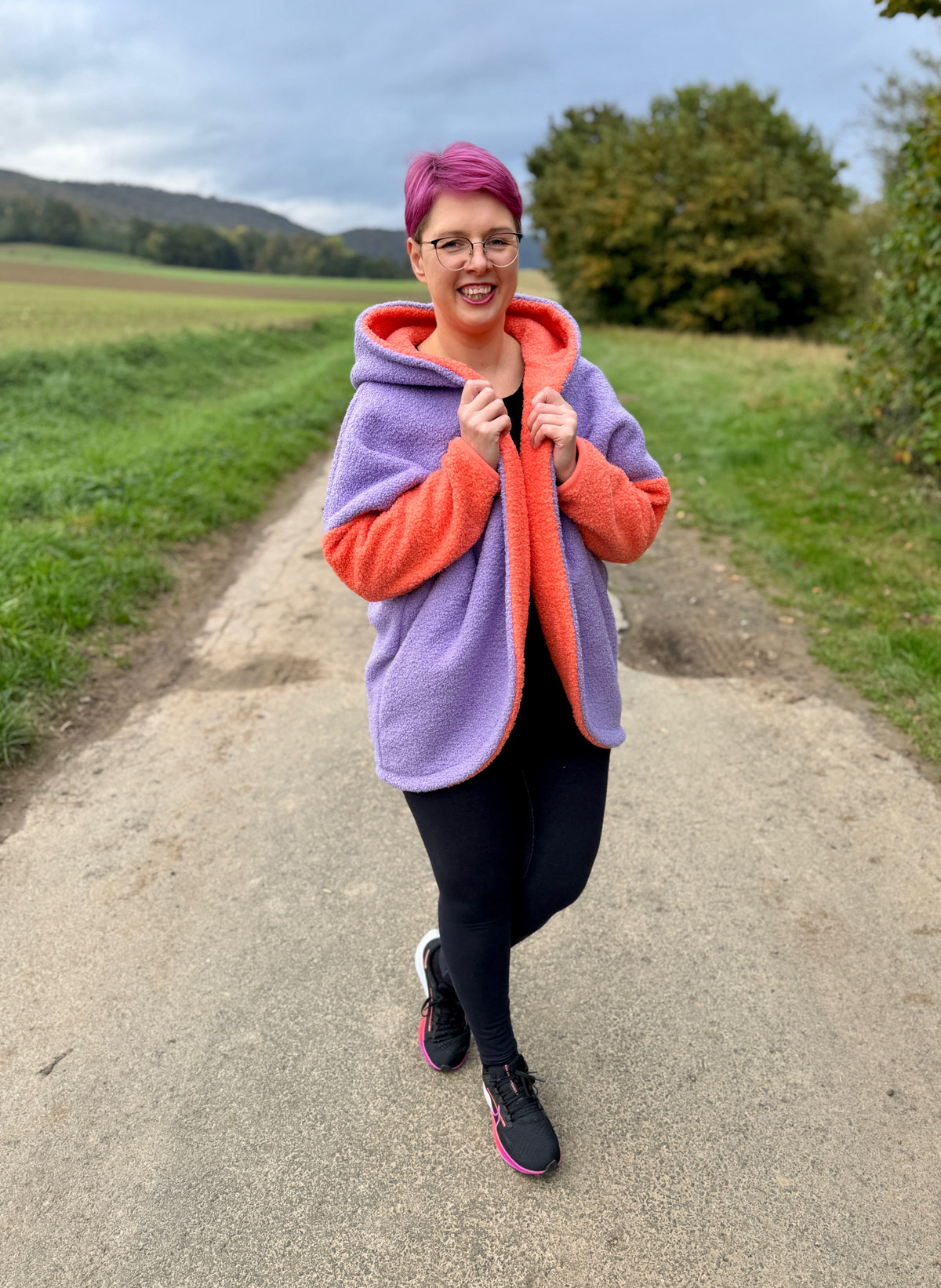 Tulpan - Oversized Cardigan &amp; Kuscheldecke to go