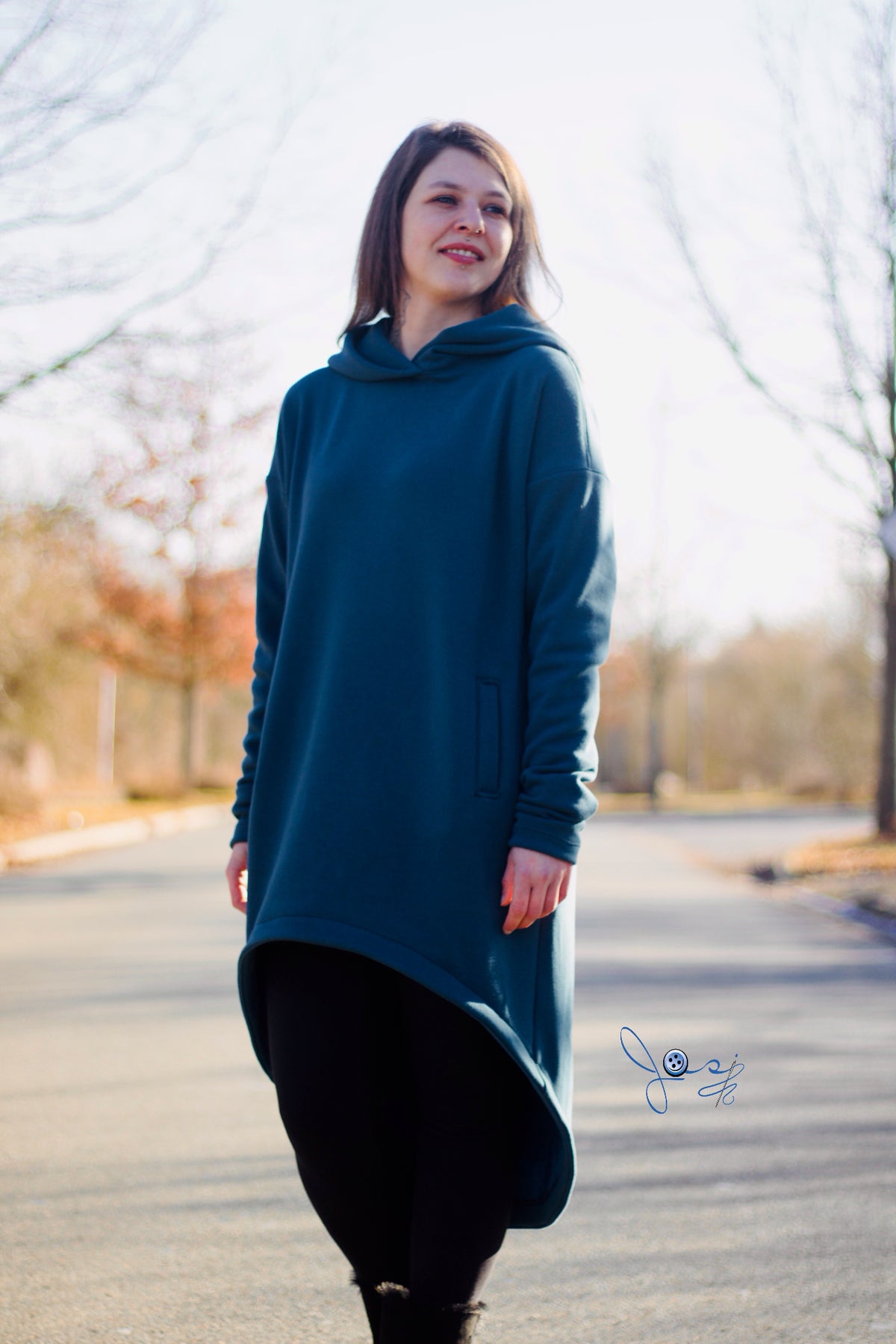 Skymning - Oversized Hoodiekleid &amp; Longpulli