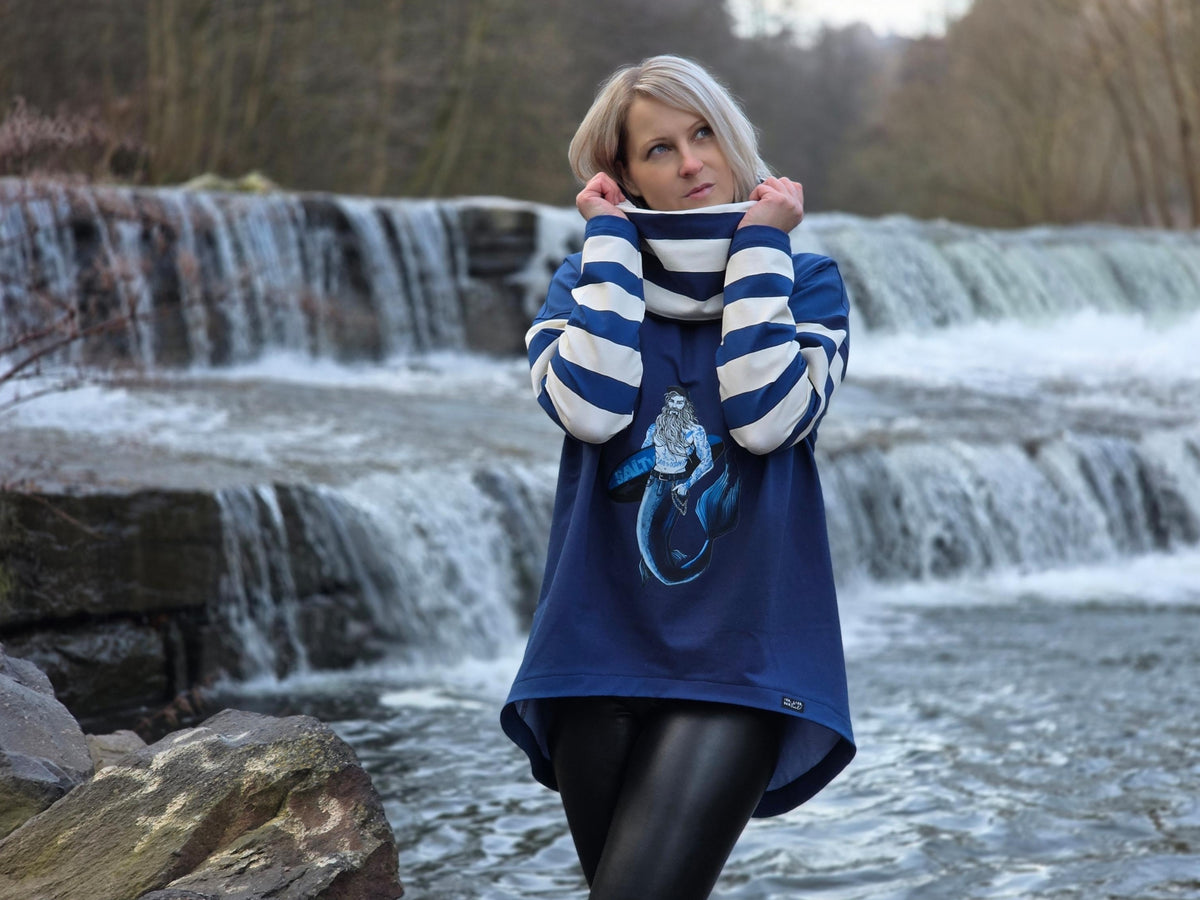 Skymning - Oversized Hoodiekleid &amp; Longpulli