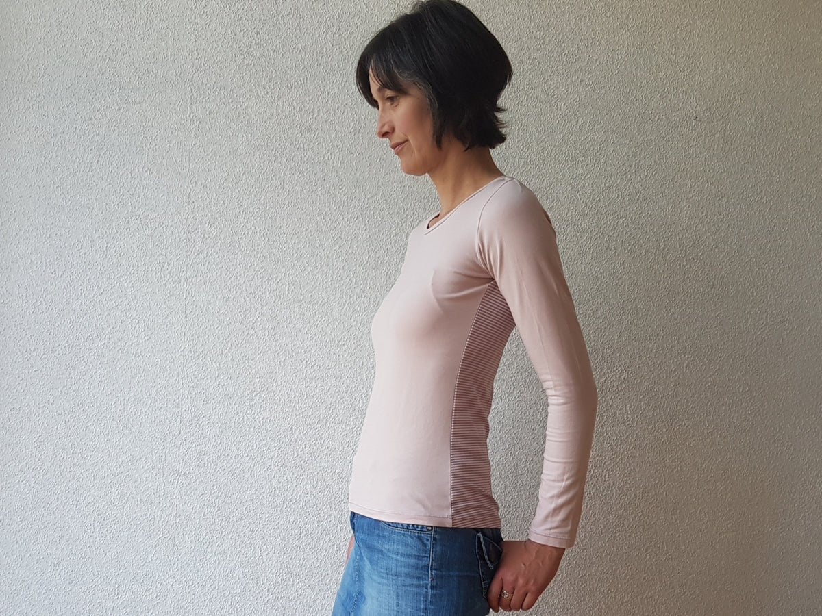Kullerbytta - Basic Shirt mit besonderer Ärmellösung Gr. 30-50