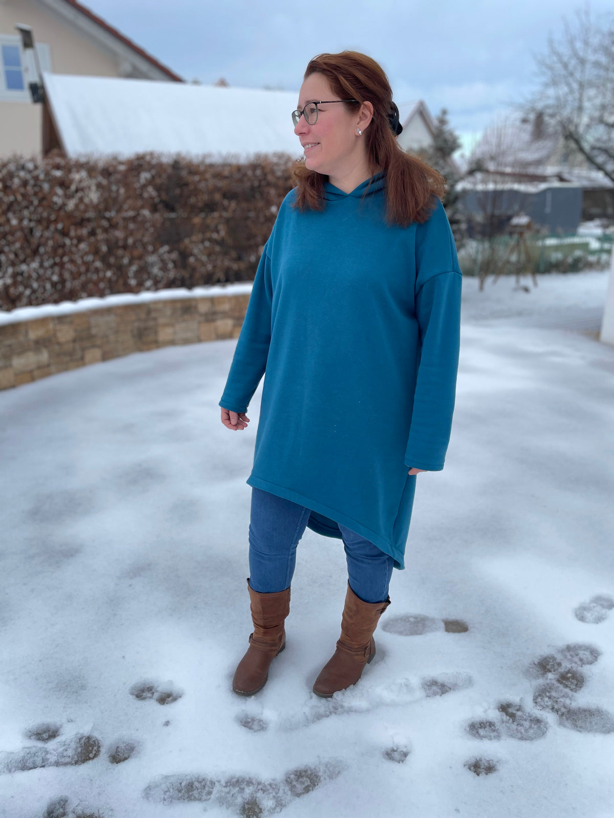 Skymning - Oversized Hoodiekleid &amp; Longpulli