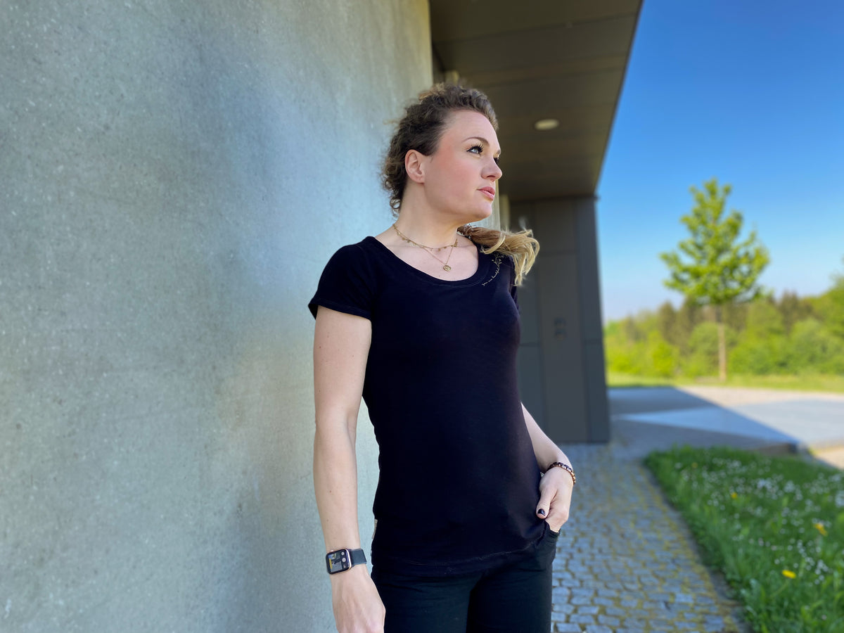 Kullerbytta - Basic Shirt mit besonderer Ärmellösung Gr. 30-50