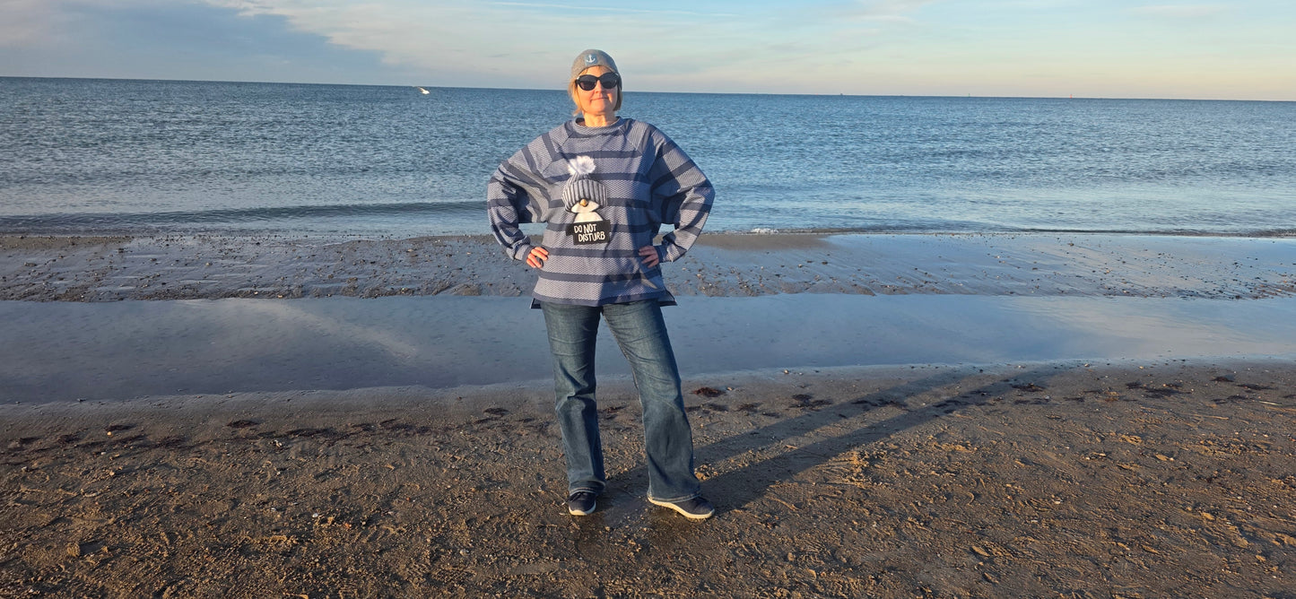 Isbris - Oversized Raglan cropped Pulli