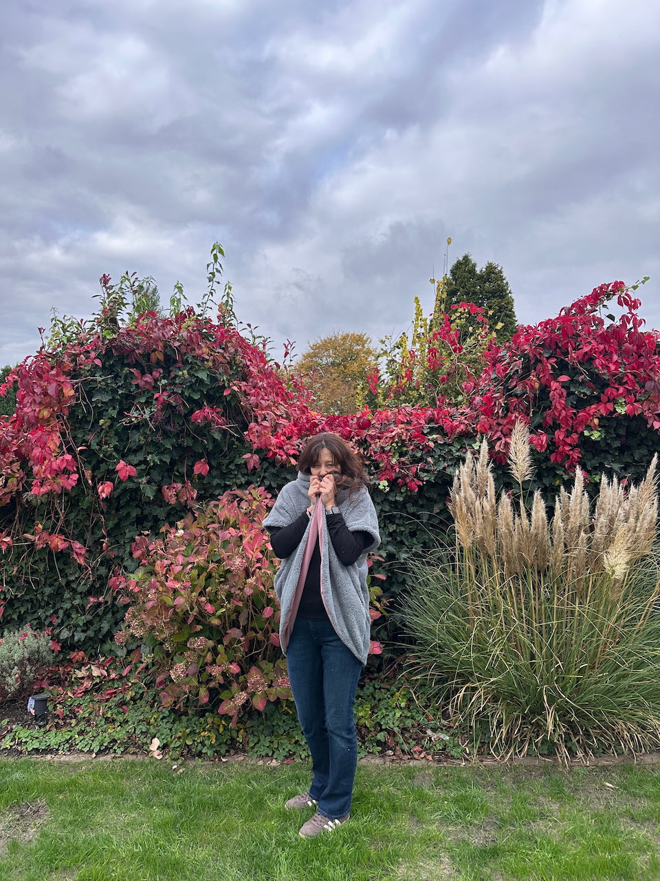 Tulpan - Oversized Cardigan &amp; Kuscheldecke to go