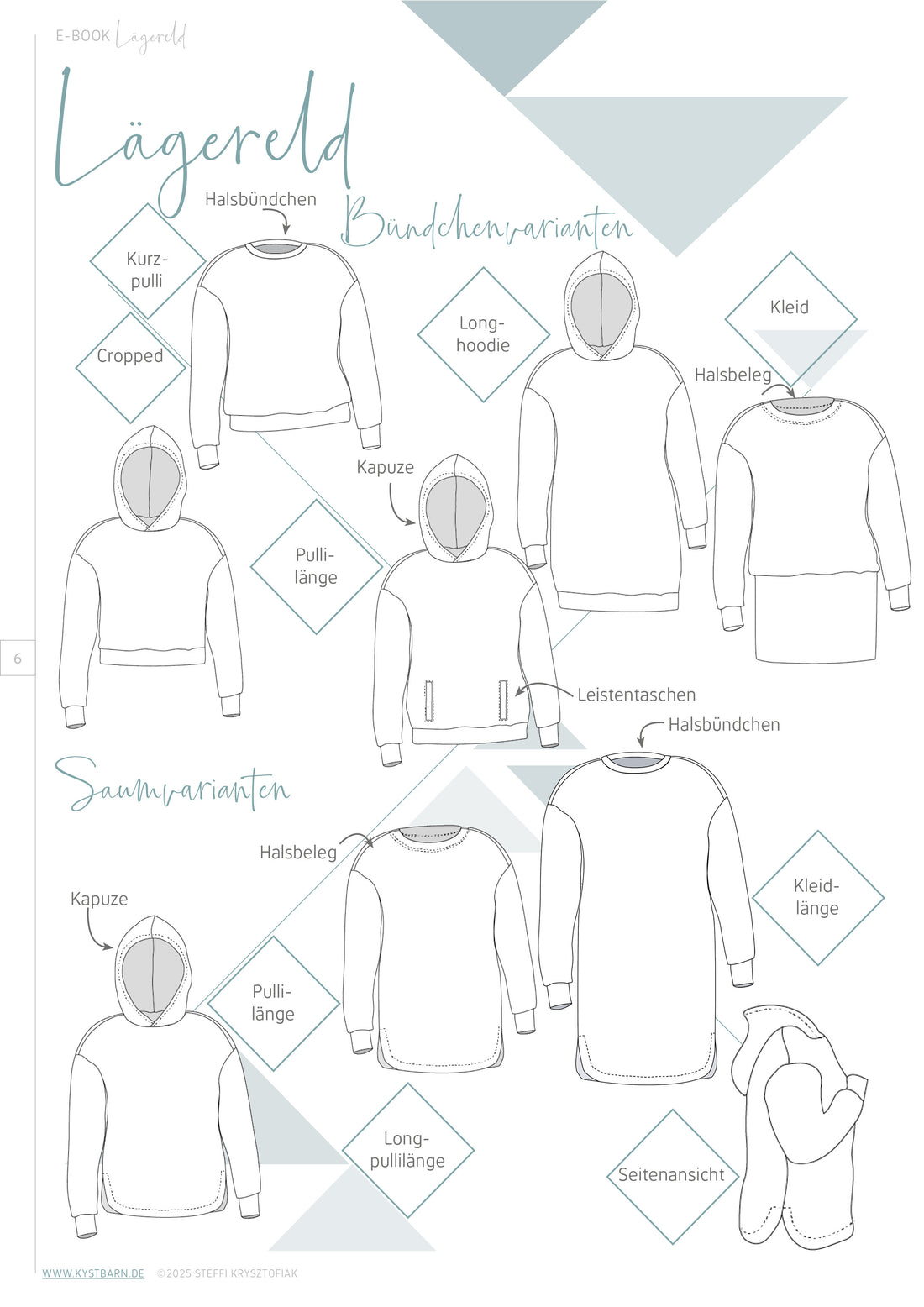 Lägereld - Oversized Pulli &amp; Kleid in 8 verschiedenen Längen