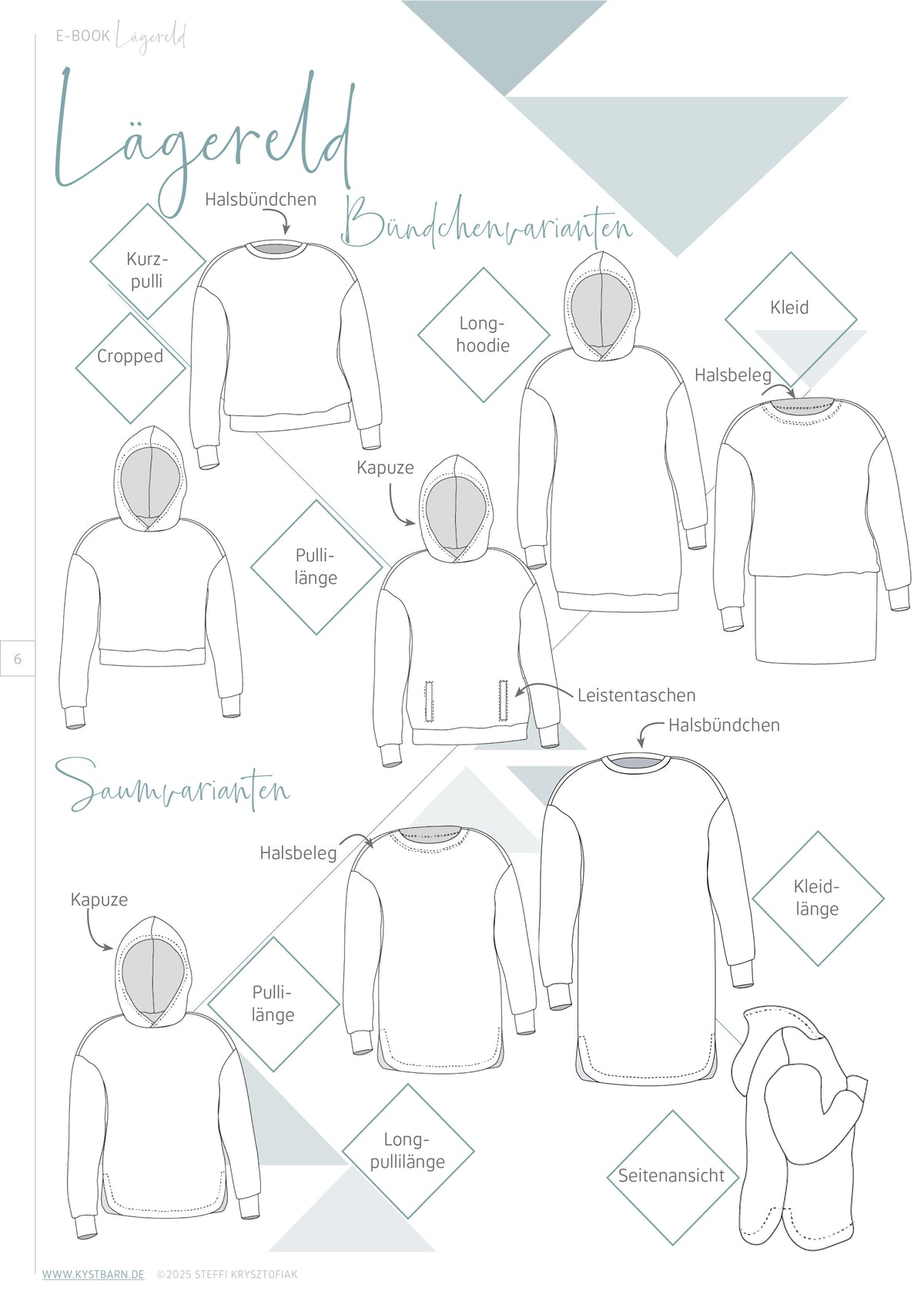 Lägereld - Oversized Pulli &amp; Kleid in 8 verschiedenen Längen