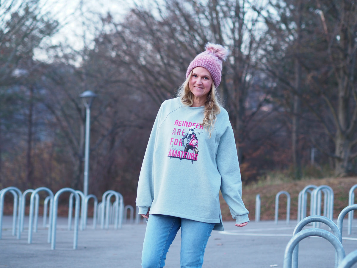 Isbris - Oversized Raglan cropped Pulli