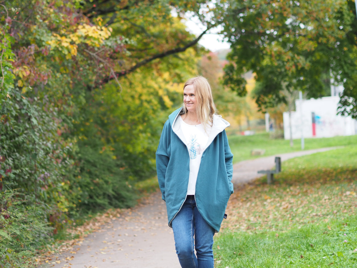 Tulpan - Oversized Cardigan &amp; Kuscheldecke to go
