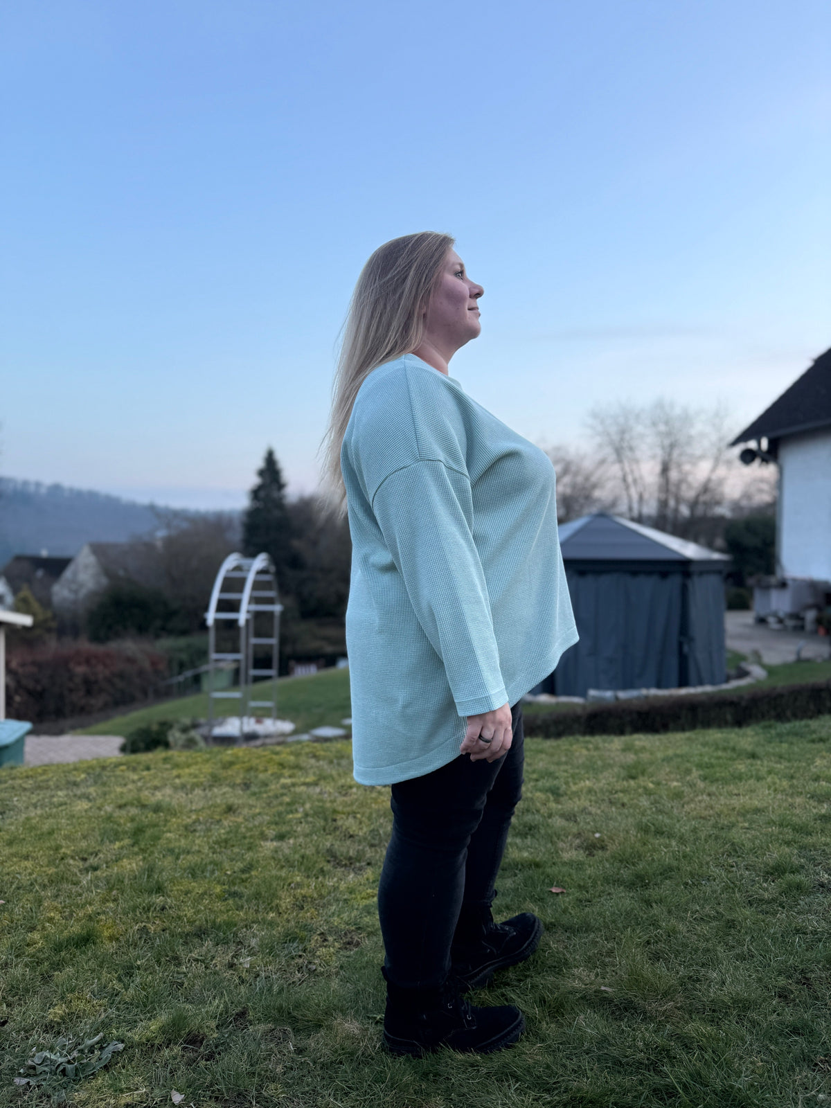 Skymning - Oversized Hoodiekleid &amp; Longpulli