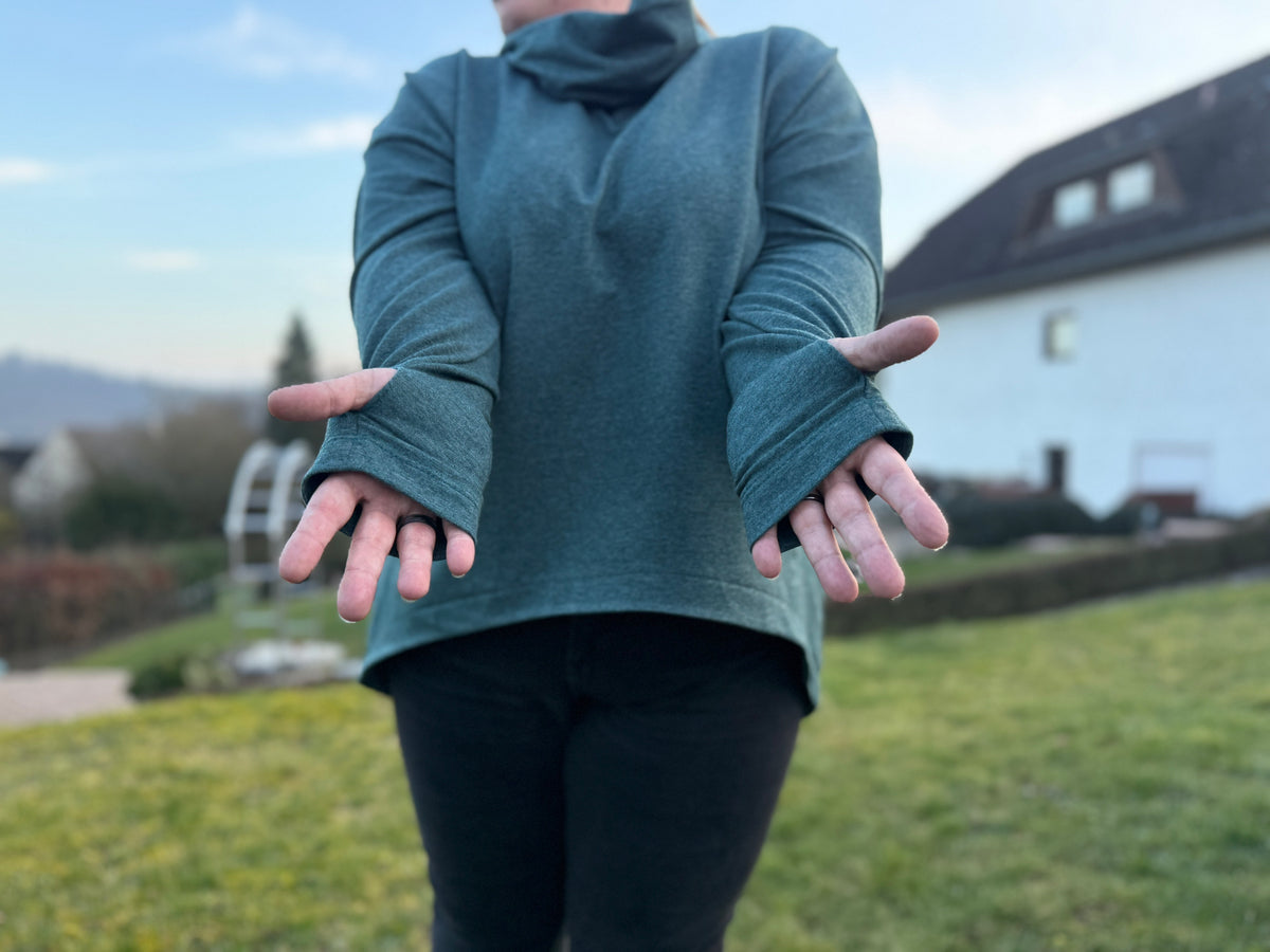 Skymning - Oversized Hoodiekleid &amp; Longpulli