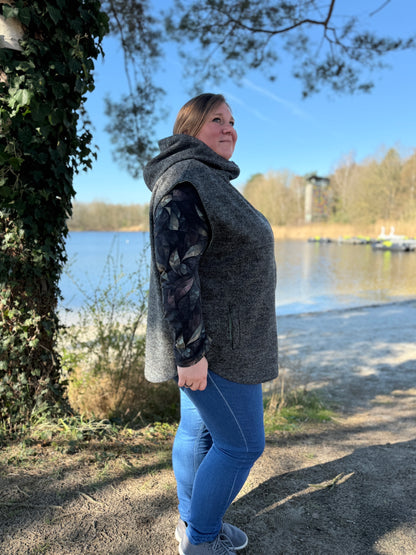 Vindskydd  Oversized Weste in drei Längen
