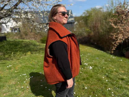 Vindskydd  Oversized Weste in drei Längen