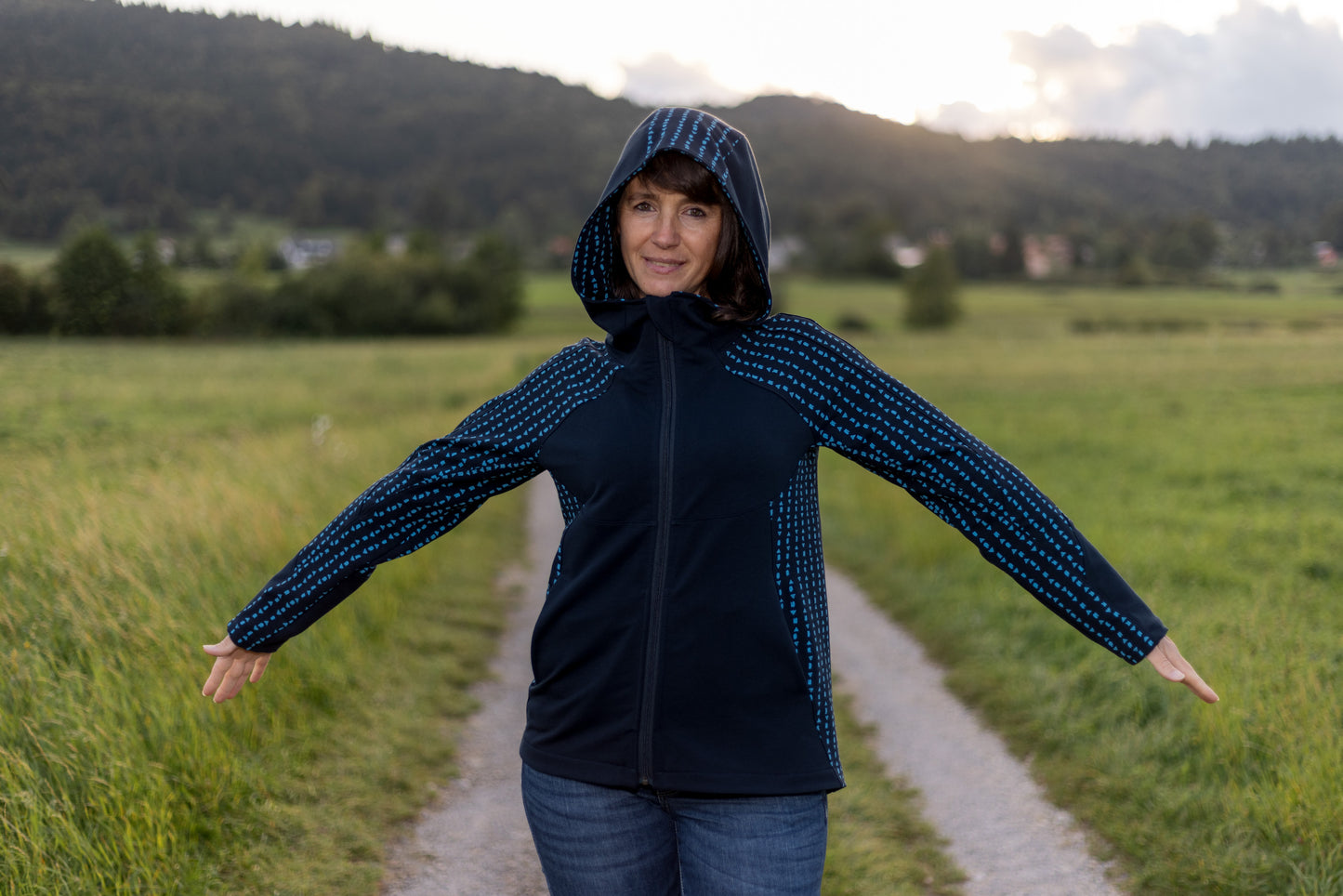 Isdropp - Raglanjacke Gr. 30 - 50