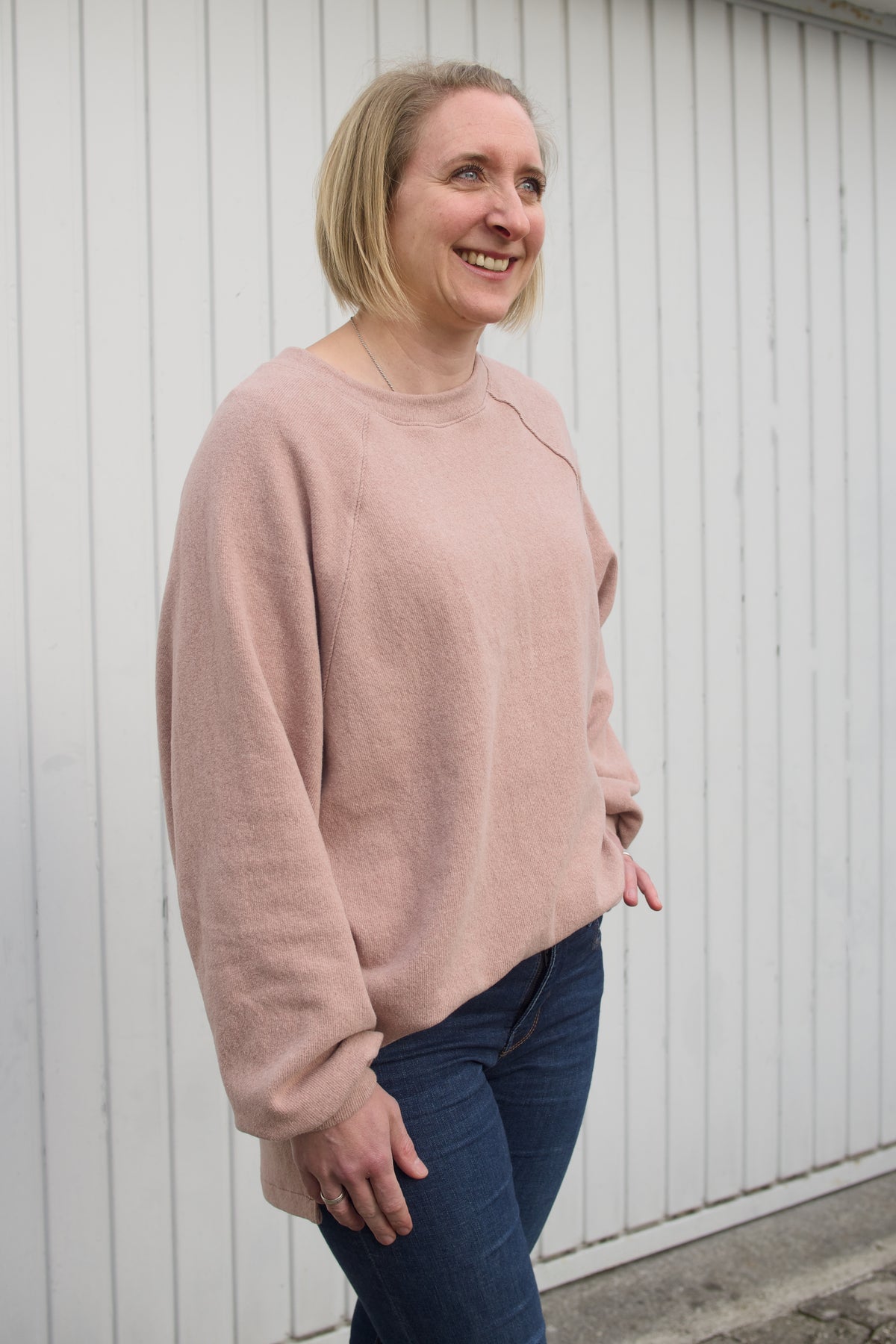 Isbris - Oversized Raglan cropped Pulli
