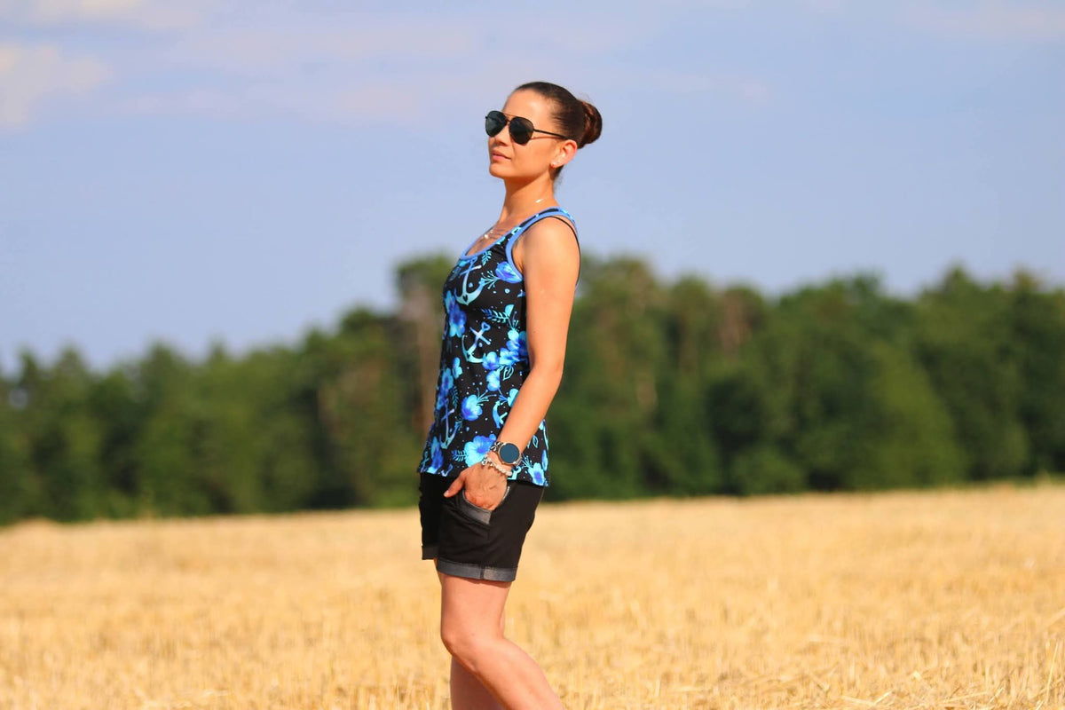 Sommarbris - körpernahes Top mit Racerback