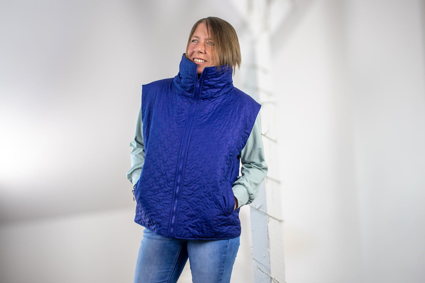 Vindskydd  Oversized Weste in drei Längen