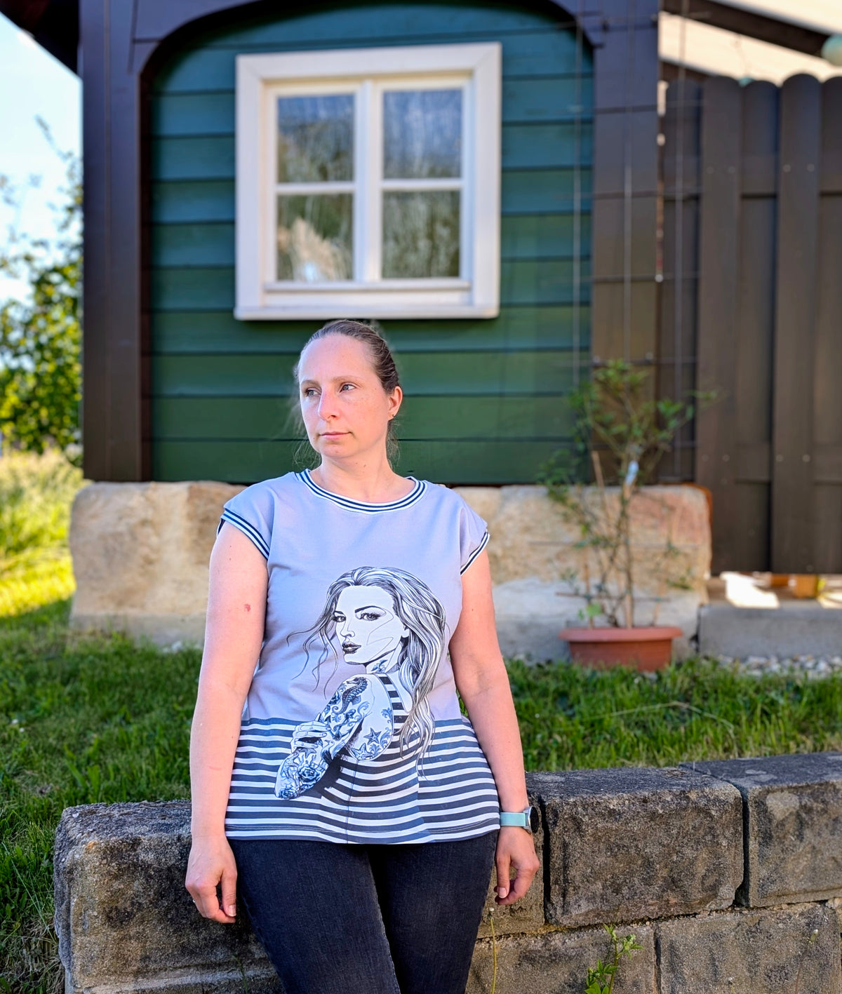 Namnlös - lässiges T-Shirt Größen 30-50