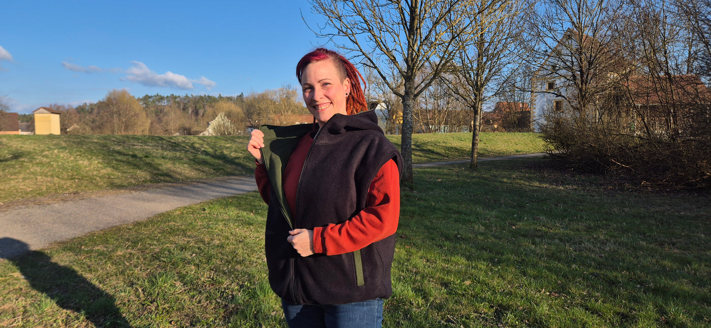 Vindskydd  Oversized Weste in drei Längen