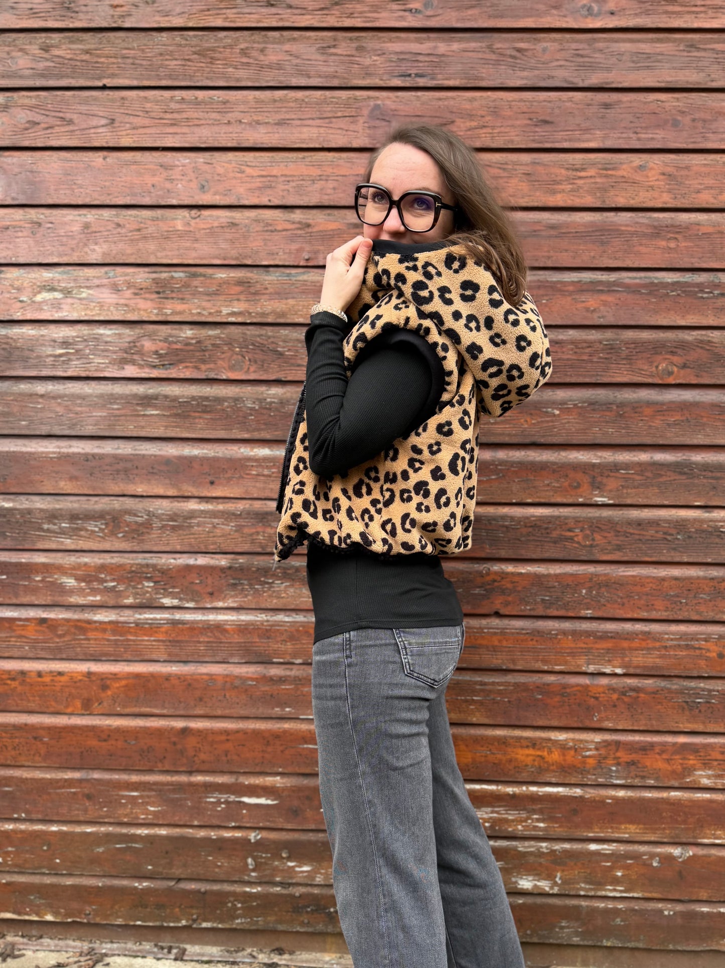 Vindskydd  Oversized Weste in drei Längen