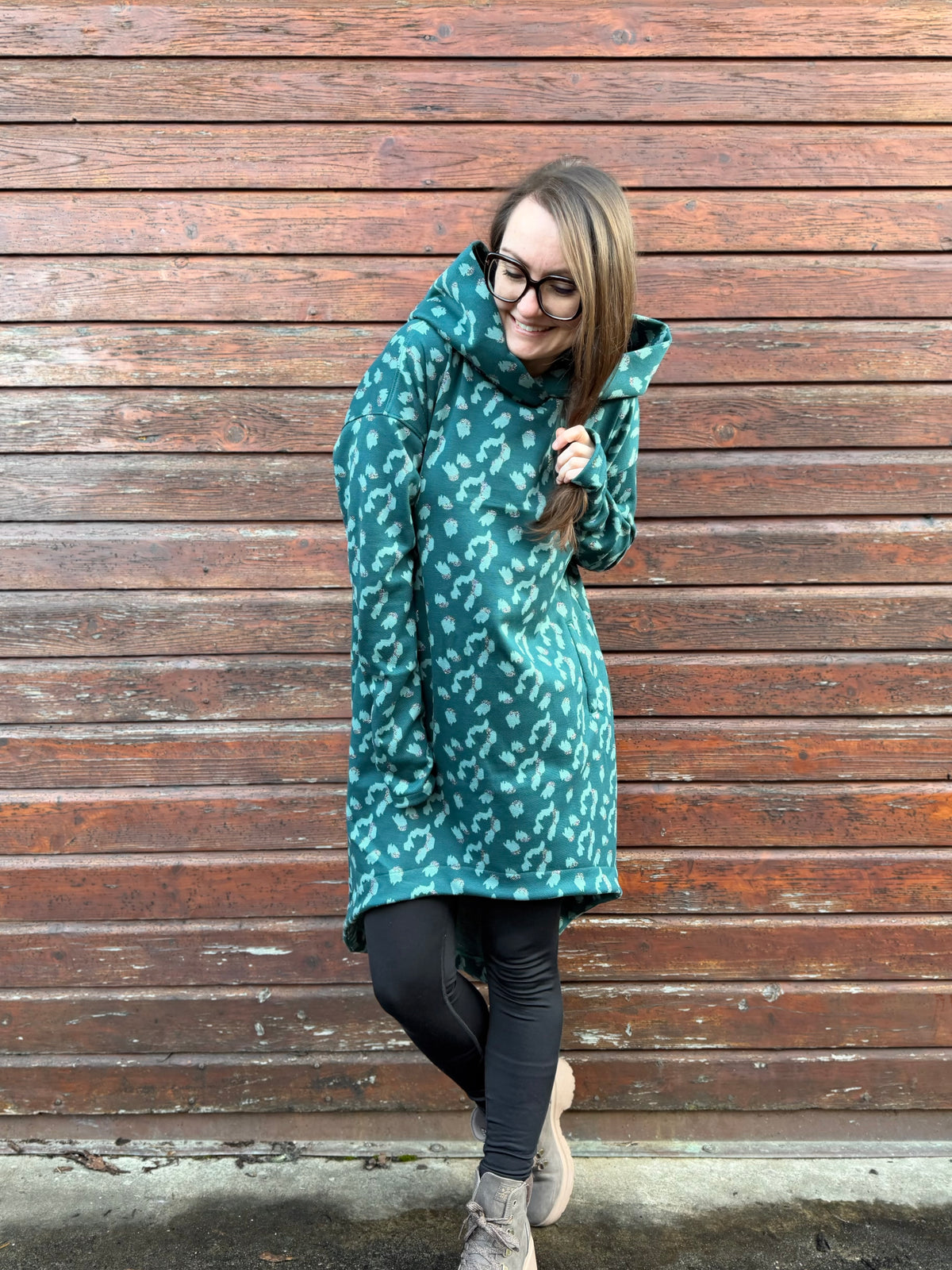 Skymning - Oversized Hoodiekleid &amp; Longpulli