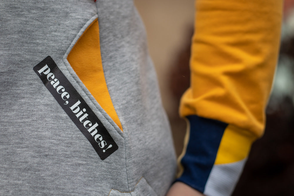 ISFLAK - Raglanhoodie mit Reißverschluss, Troyer, Outdoorhoodie Größen 30 - 50