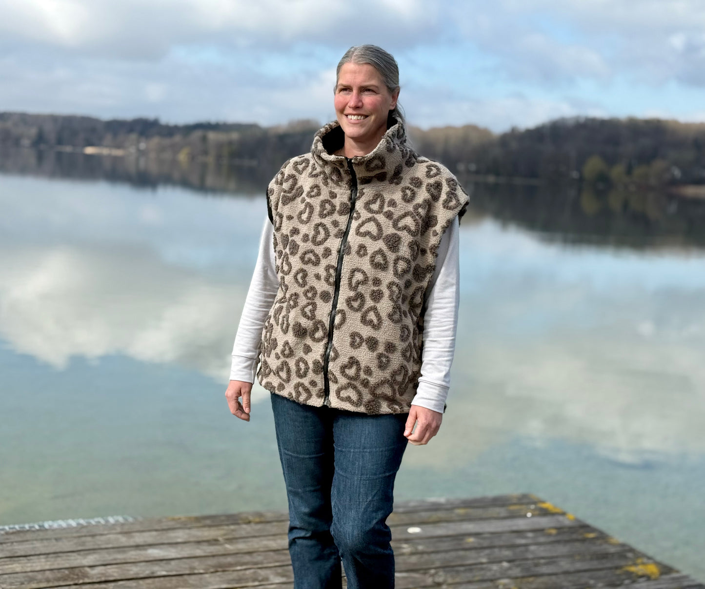 Vindskydd  Oversized Weste in drei Längen