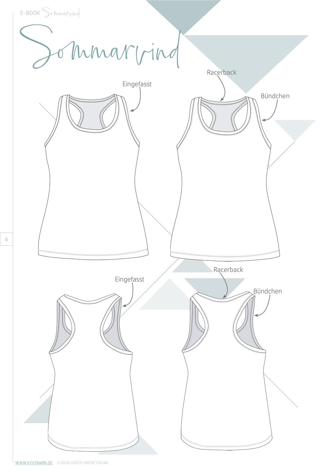 Sommarvind - legeres Top mit Racerback