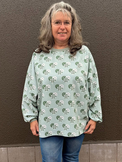 Isbris - Oversized Raglan cropped Pulli