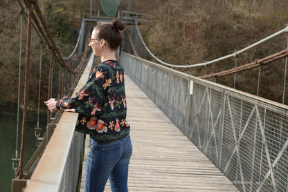 Isbris - Oversized Raglan cropped Pulli