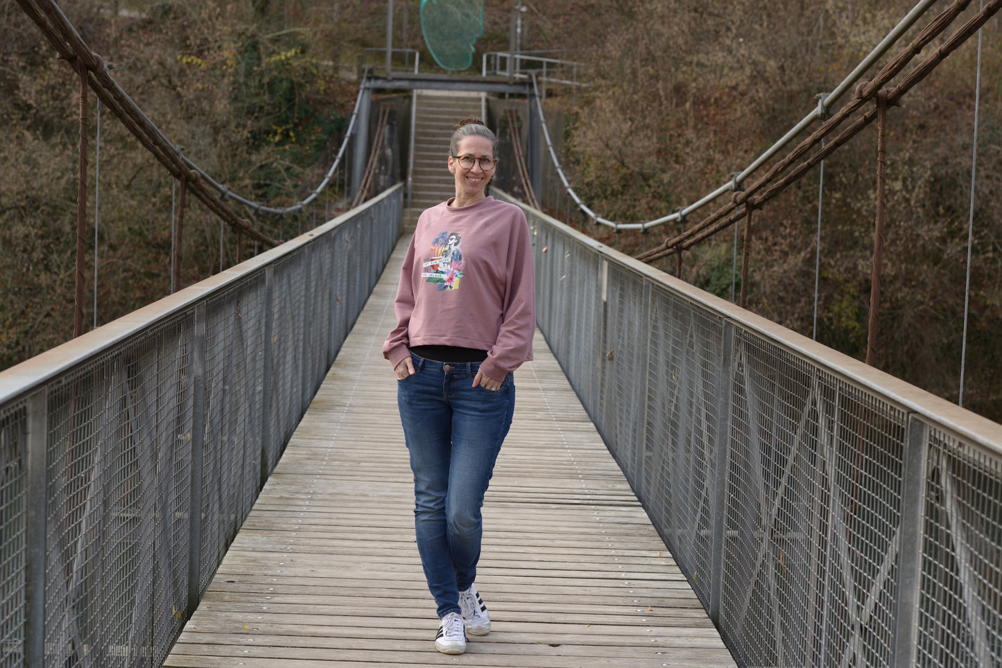 Isbris - Oversized Raglan cropped Pulli