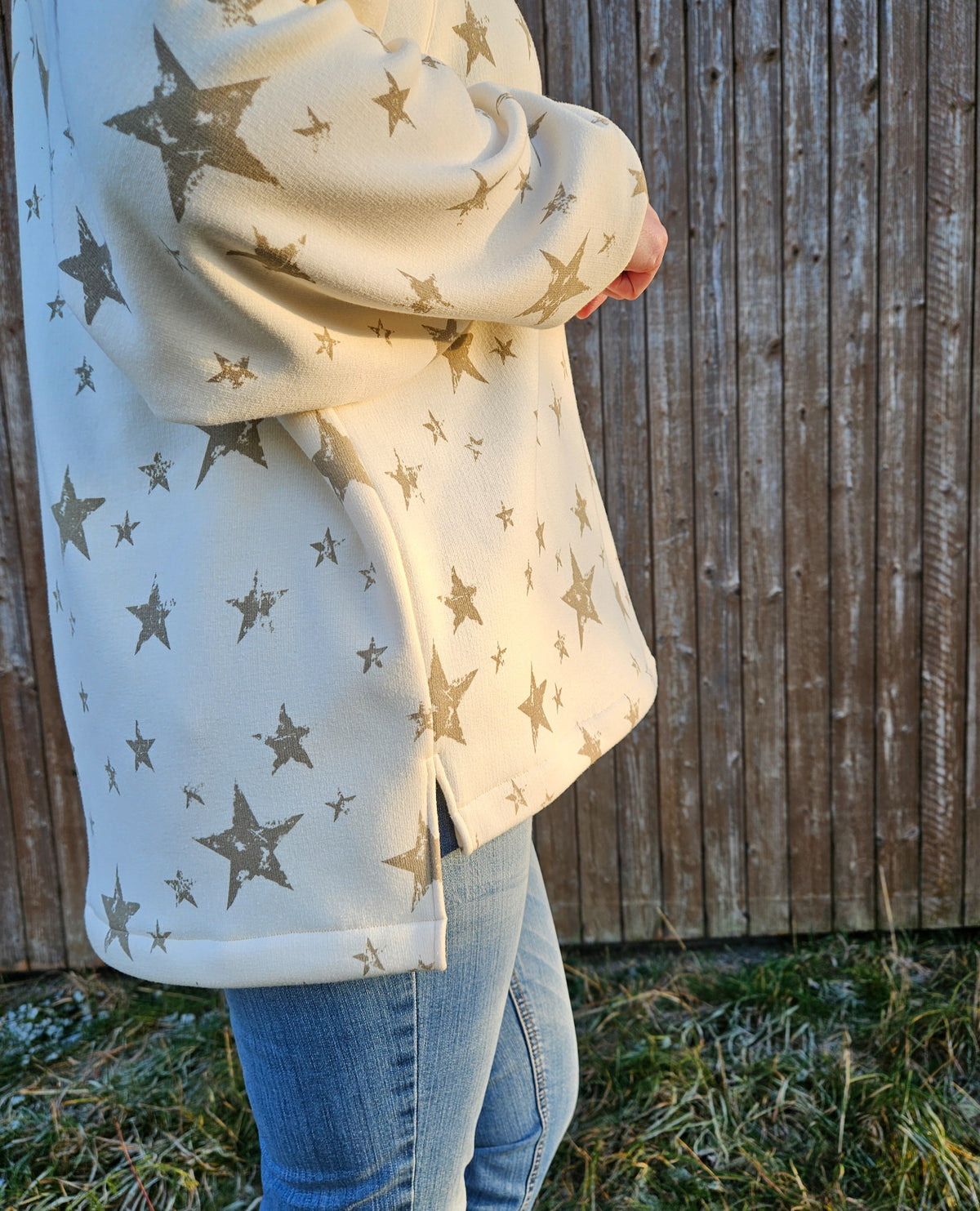 Isbris - Oversized Raglan cropped Pulli