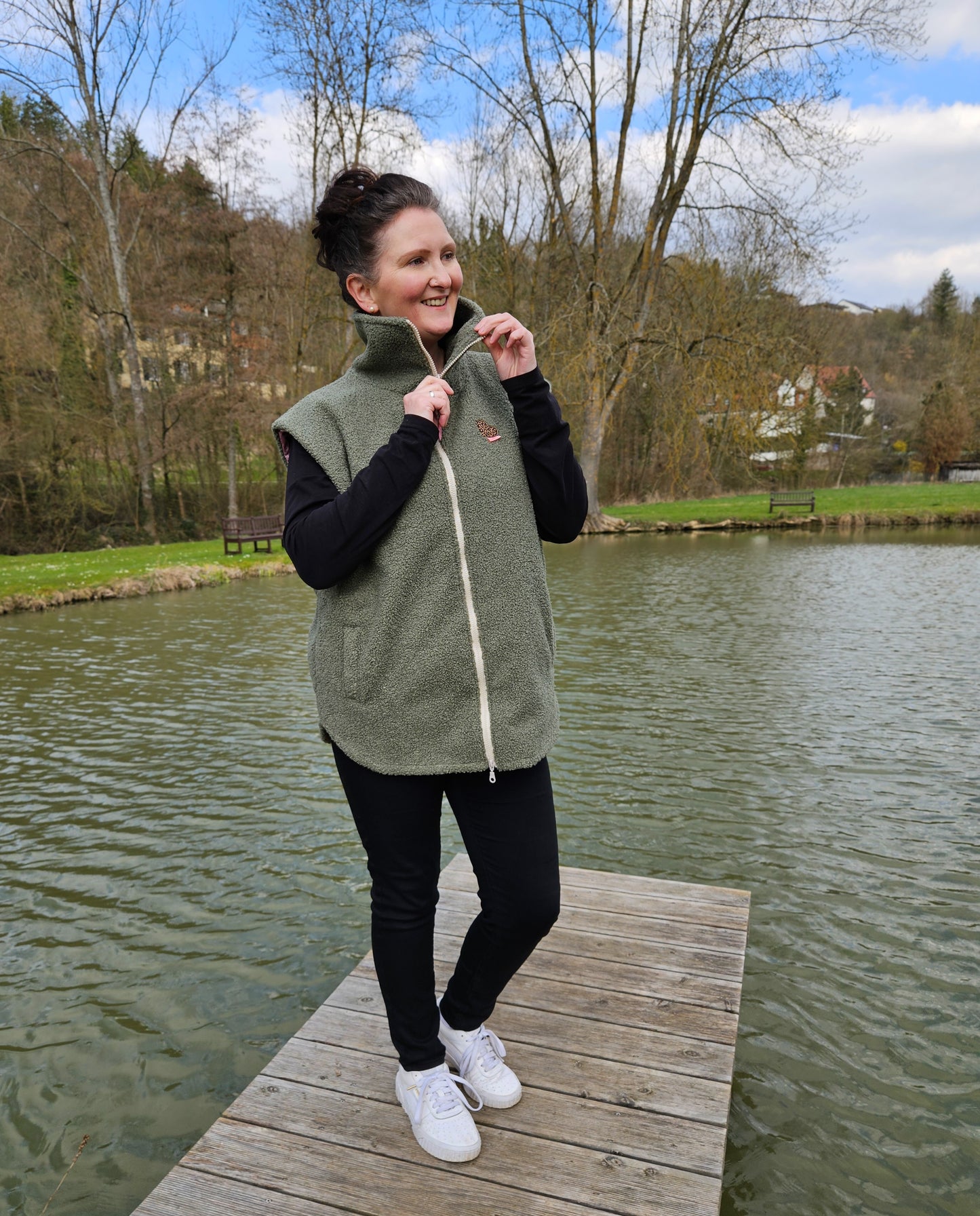 Vindskydd  Oversized Weste in drei Längen
