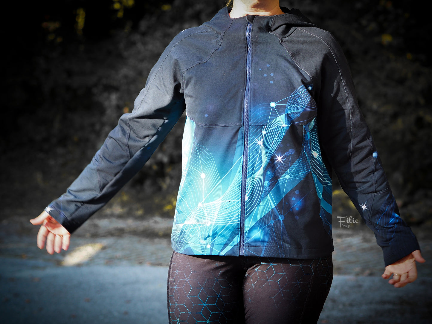 Isdropp - Raglanjacke Gr. 30 - 50