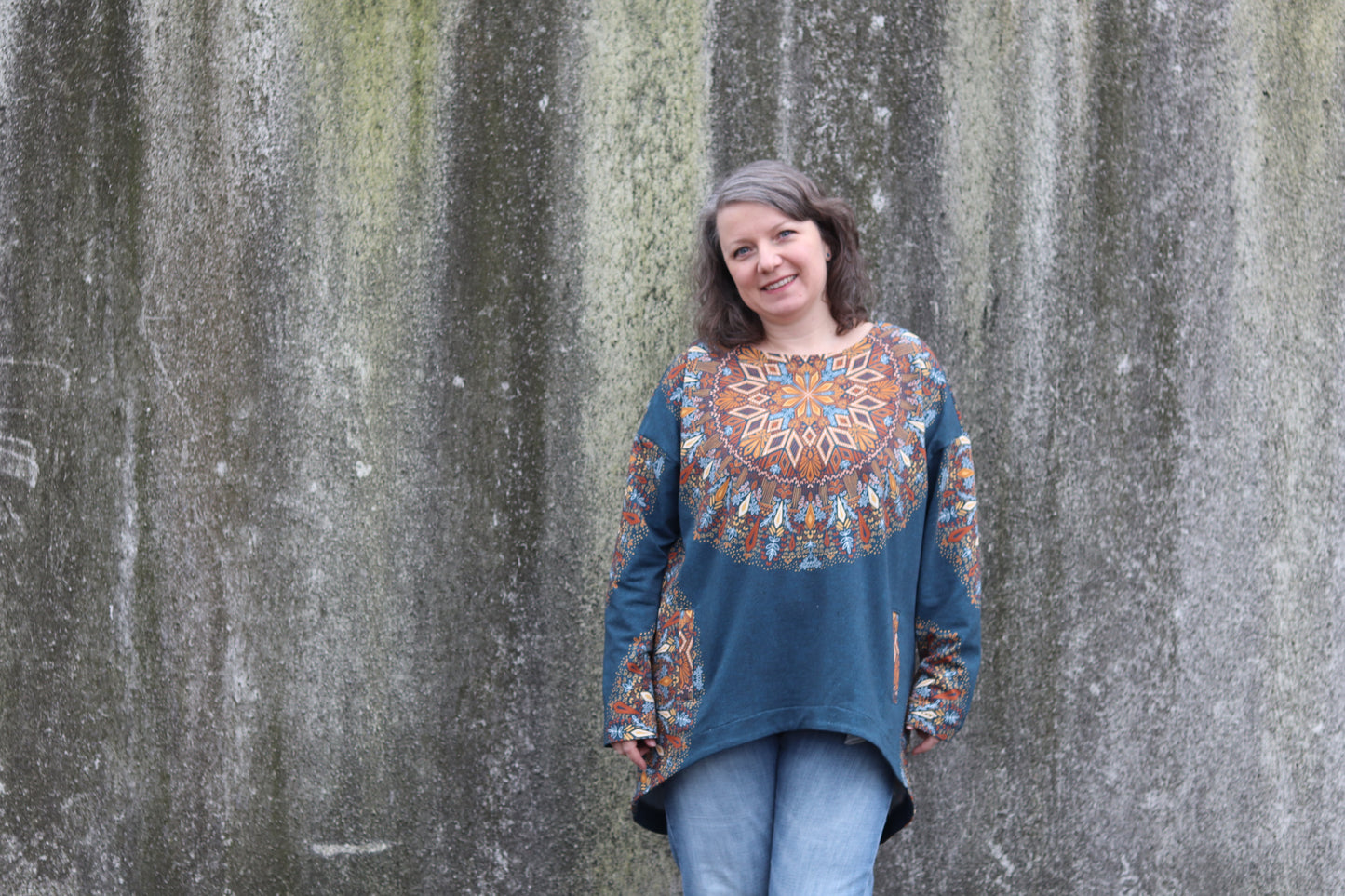 Skymning - Oversized Hoodiekleid & Longpulli