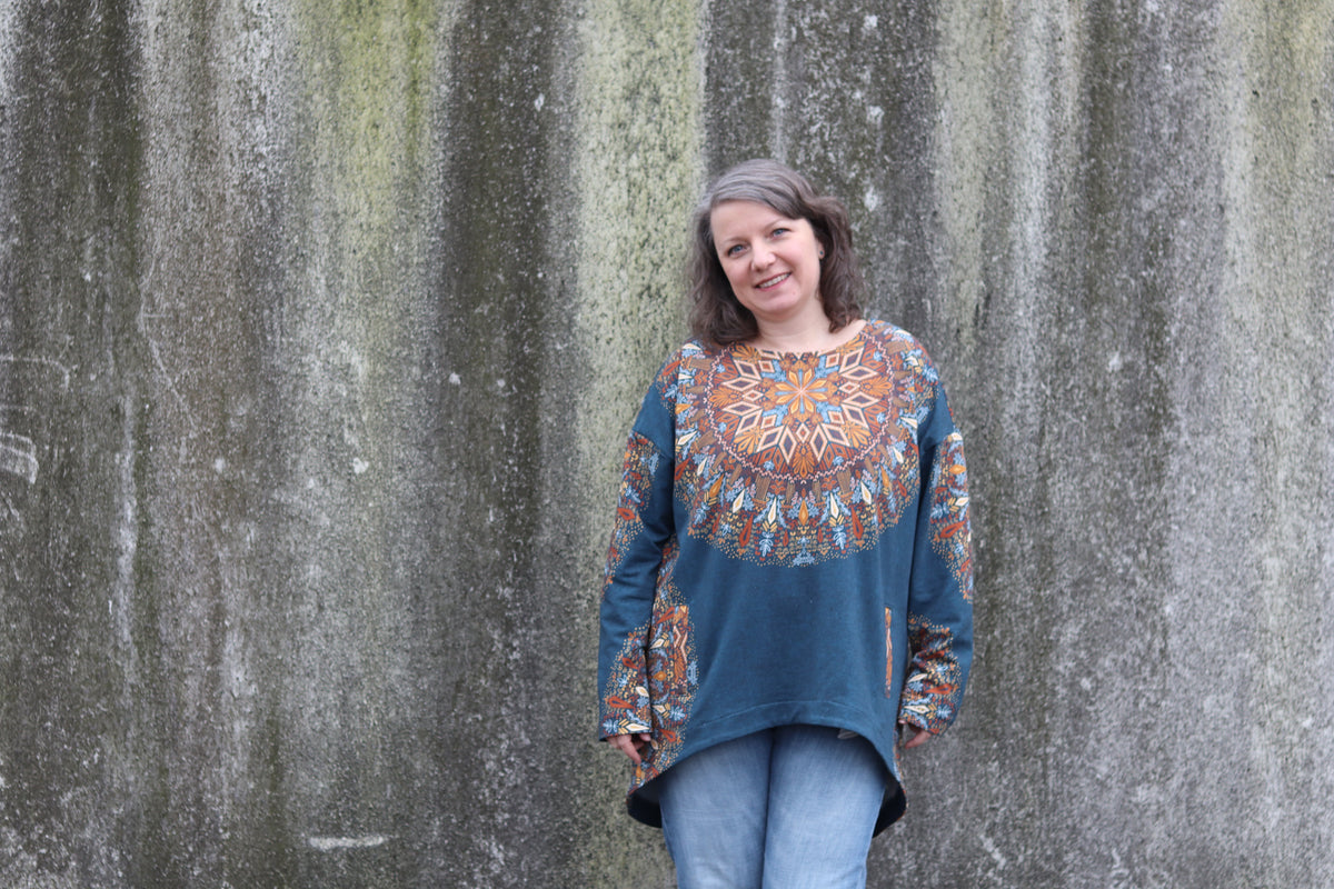Skymning - Oversized Hoodiekleid &amp; Longpulli
