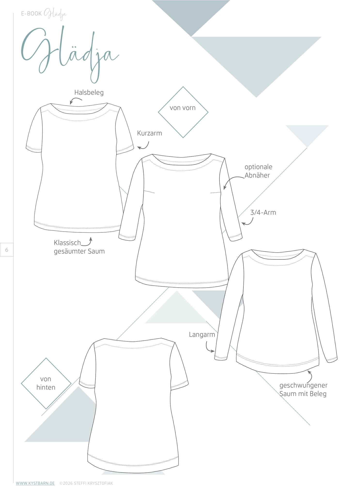 Glädja - körpernahes  Shirt mit U-Boot Ausschnitt Gr. 30-50