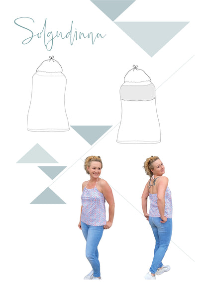 Solgudinna -  Neckholder Sommertop Gr. 30-50