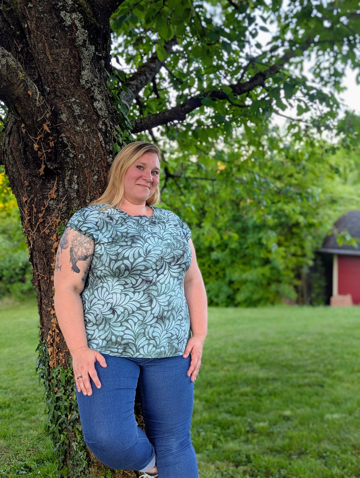 Namnlös - lässiges T-Shirt Größen 30-50