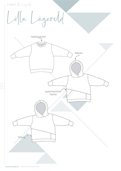 Lilla Lägereld - Oversized Pulli für Kinder