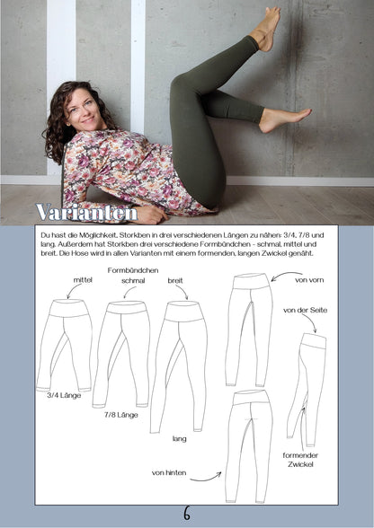 Storkben - Leggings  in 3/4, 7/8 und lang Gr. 30-50
